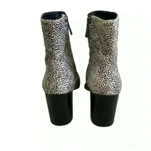 Paolo Black and White Ankle Boots - Picture 2 of 6
